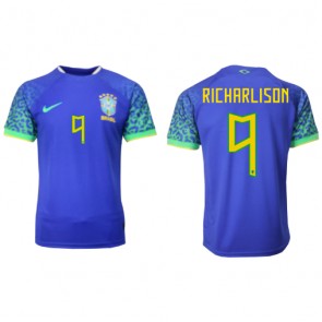 Brazil Richarlison #9 Replica Away Stadium Shirt World Cup 2022 Short Sleeve